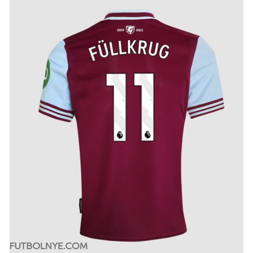 Camiseta West Ham United Niclas Fullkrug #11 Primera Equipación 2024-25 manga corta